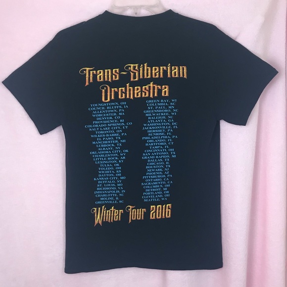 Trans Siberian Orchestra Black Winter Tour Shirt - Picture 6 of 7